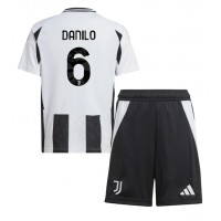 Fotbalové Dres Juventus Danilo Luiz #6 Dětské Domácí 2024-25 Krátký Rukáv (+ trenýrky)